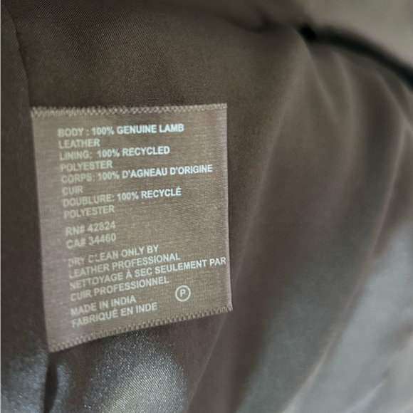 Veda Reformation Lamb Leather Trench Coat - Picture 9 of 9